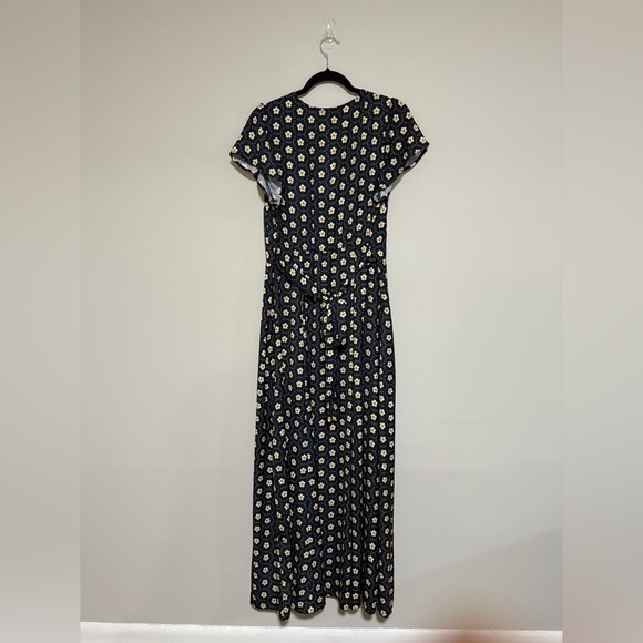 ModCloth Exchanging Introductions Navy Floral Maxi Dress Size XL NWT - Picture 3 of 11